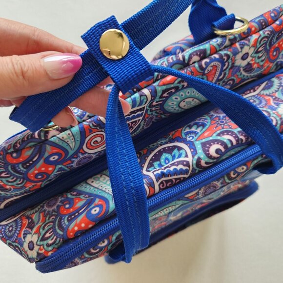 Large Simply Southern Blue Paisley Backpack Academia School Pretty Colorful Cute - Picture 11 of 16